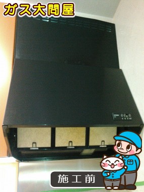 愛知県犬山市でのKLR-3S-AP901RSV(右排気)／KLR-3S-AP901LSV(左排気)への交換工事前の状態（一宮店）