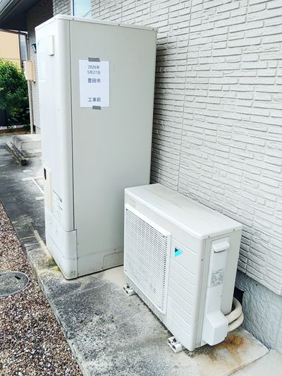 愛知県豊田市でのEQX37ZFV＋BRC083H1＋KKC022E4への交換工事前の状態（みよし店）