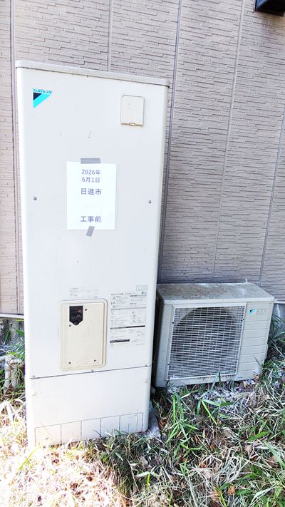 愛知県日進市でのEQX37ZFV＋BRC083H1＋KKC022E4への交換工事前の状態（みよし店）