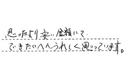 愛知県名古屋市緑区 F様からの工事完了後評価