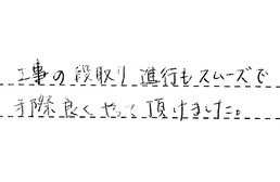 東京都足立店 H様からの工事完了後評価